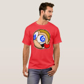 前部、FRENZIEDmindsで熱狂する青で支持して下さい! Tシャツ (正面フル)