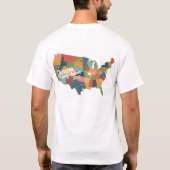 前面および背面のロゴ Tシャツ (裏面)