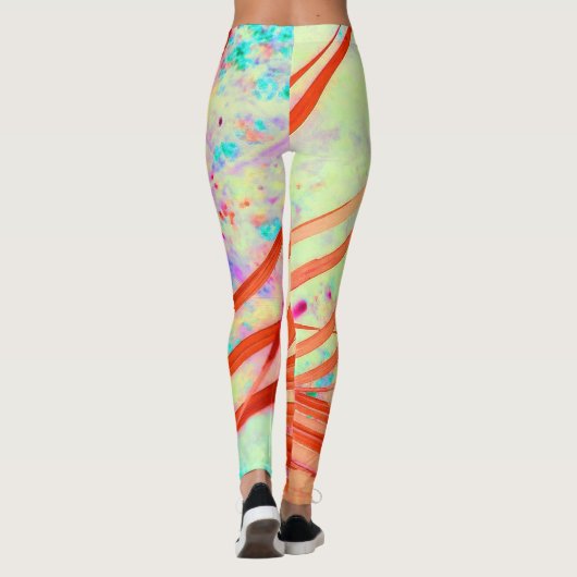 前面が赤に変わる レギンス (裏面)