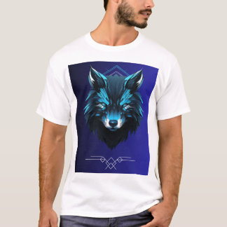 前面にデザインのあるホワイトのハーフTシャツ Tシャツ