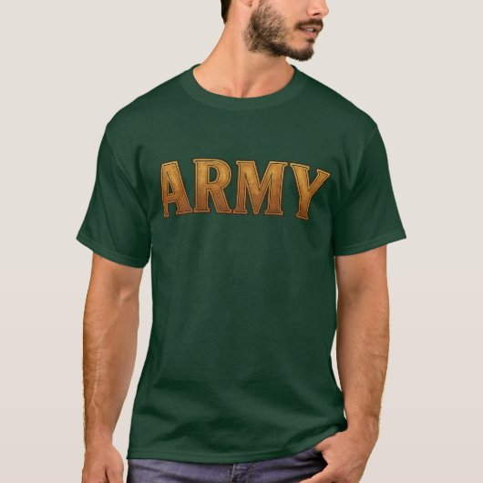前面に太字の"ARMY"がプリントされたU.S.Army Tシャツ (正面)