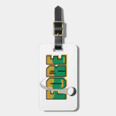 前面ゴルフボールとプレーヤー ラゲッジタグ (正面縦)