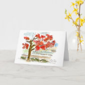 前面ストープ水色グリーティングカードから カード (黄色い花)