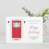 前面ドア移動アナウンス（赤） 案内状 (スタンド正面)