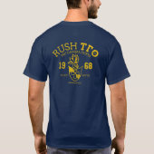 前面動揺してと背面付きネイビーラッシュシャツ Tシャツ (裏面)
