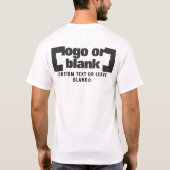 前面+背面（オプション）、ビジネスロゴ（白） P3.47 Tシャツ (裏面)