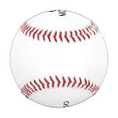 前面/背面 – プレイヤーとチーム 野球ボール (裏面)