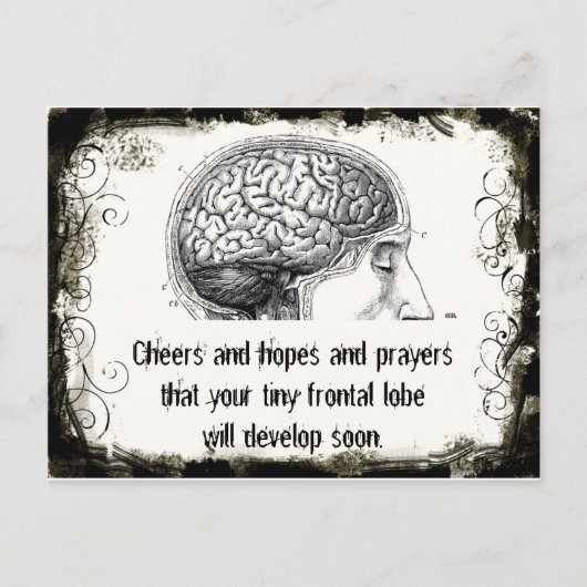 前頭葉俳句の葉書 ポストカード (正面)