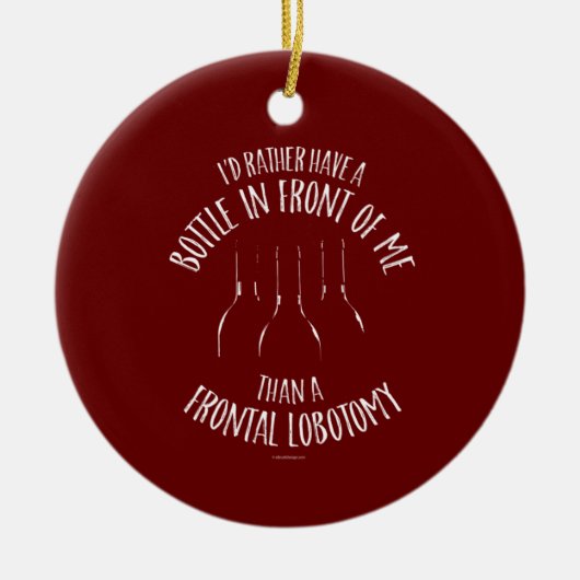 前頭葉切除 セラミックオーナメント (正面)