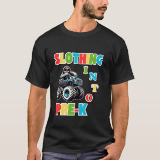 前Kスロースのモンスタおもしろいートラックに戻るスゴロ Tシャツ