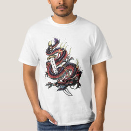 剣およびドラゴン Tシャツ