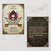 剣およびハート-名刺 名刺 (正面/裏面)