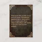 剣およびハート-名刺 名刺 (裏面)