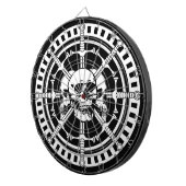 剣が付いているスカル ダーツボード (正面右)