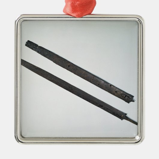 剣そして外装、La Teneからの、スイス連邦共和国 メタルオーナメント (正面)