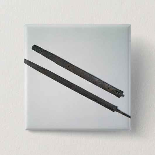 剣そして外装、La Teneからの、スイス連邦共和国 缶バッジ (正面)