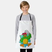 剣で海賊としてオウム エプロン (着用した状態)