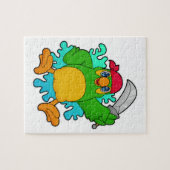 剣で海賊としてオウム ジグソーパズル (横)