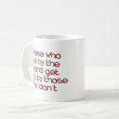 剣で生きる コーヒーマグカップ (正面左)