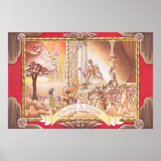 剣とバラ ポスター (正面)