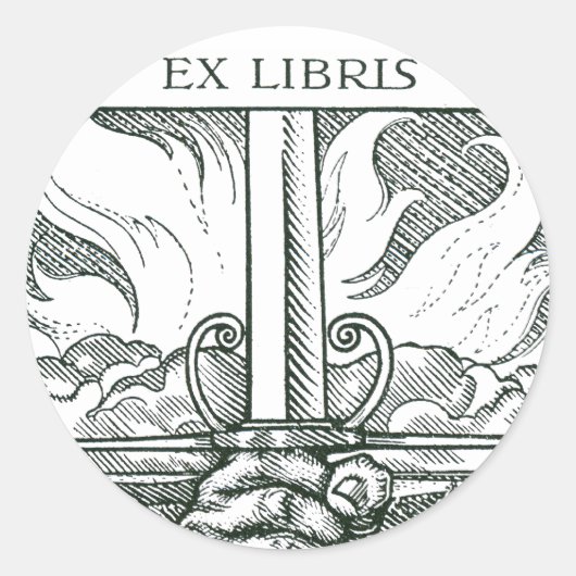 剣と炎 ラウンドシール (正面)