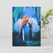 剣と白い馬の女性 招待状 (スタンド正面)