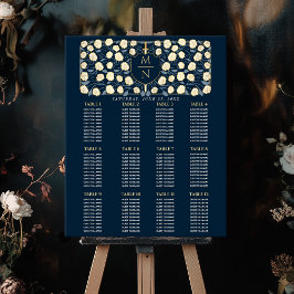 剣と盾のミディアム モノグラム  席次表 ポスター