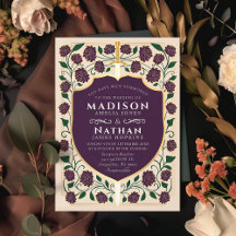 剣と盾のメディエーバルファンタジー結婚式のモノグラム