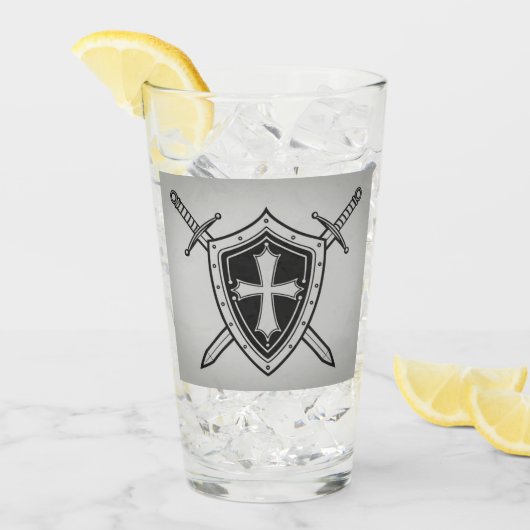 剣と盾 タンブラーグラス (アイス正面)