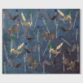 剣と竜 ラッピングペーパー (フラット)