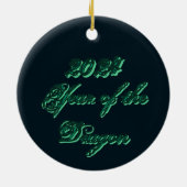 剣と緑の竜 セラミックオーナメント (裏面)