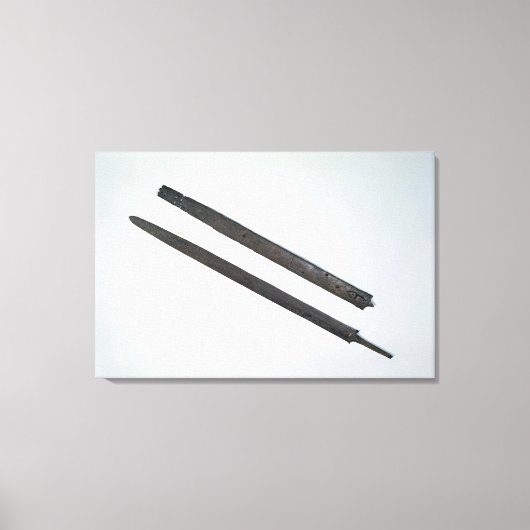 剣と鞘、スイスのラテンから キャンバスプリント (正面)