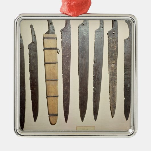 剣のためのバイキングの鉄の刃 メタルオーナメント (正面)