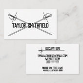 剣の名刺 名刺 (正面/裏面)