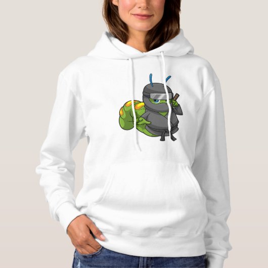 剣の忍者の毛虫 パーカ (正面)