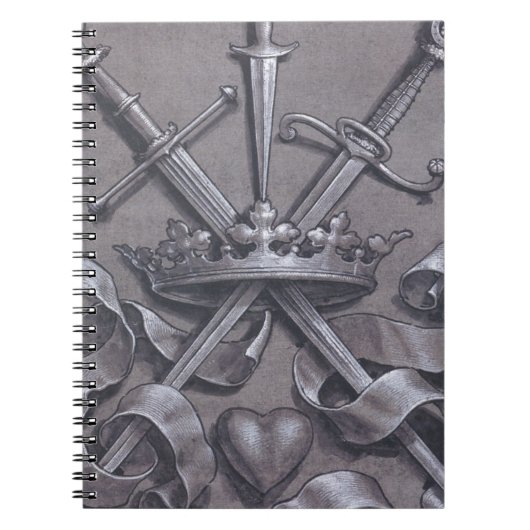 剣の王冠およびハート ノートブック (正面)