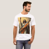 . .剣の男のTシャツで帰るイエス Tシャツ (正面フル)