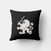 剣の紋章学の装飾用クッションと手がつけられないライオン クッション (裏面)