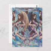 剣の郵便はがきのタロットの郵便はがきの5 ポストカード (正面/裏面)