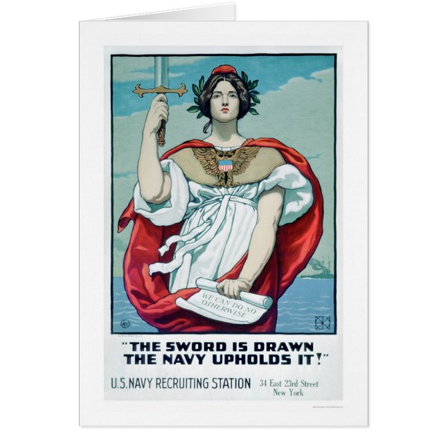 剣は描かれます-海軍はそれを支えます(US02303) (正面)