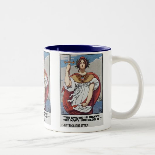剣は描海軍が守る ツートーンマグカップ (右)