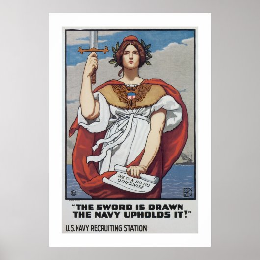 剣は描海軍が守る ポスター (正面)