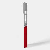 剣を交差させた銀と赤の盾 Case-Mate iPhoneケース (裏面 / 左)