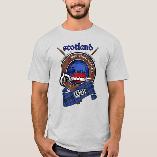 剣を使用したワイアクランバッジ Tシャツ (正面)