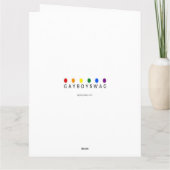 剣を抜く Fine Art 挨拶カード カード (裏面)