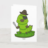 剣を持った海賊のケータピラー カード (裏面)