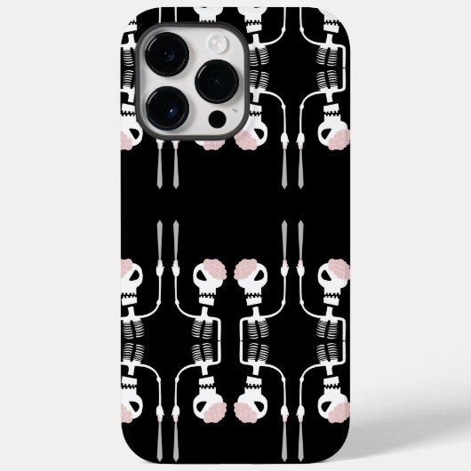 剣を持つハロウィンのスケルトン Case-Mate iPhoneケース (裏面)