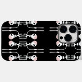 剣を持つハロウィンのスケルトン Case-Mate iPhoneケース (裏面 (横))