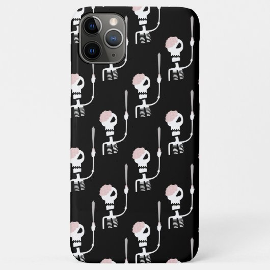 剣を持つハロウィンのスケルトン Case-Mate iPhoneケース (裏面)
