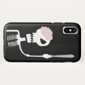 剣を持つハロウィンのスケルトン Case-Mate iPhoneケース (裏面(横))